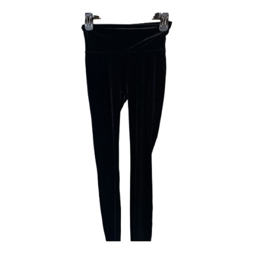 SPANX Black Velvet Leggings S
